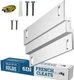 French Cleat Hanger Heavy Duty - 6 Inch Aluminum Z Clips (3 Pairs) - Mirror Hang