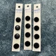 3- Black Shank 5/8" 4/Pkg Slimline Buttons