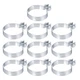 10Pcs Brace Bands, Galvanized Steel Chain Link Fence Bands for 2-3/8" Post