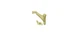 Deltana ZHRBB325U3 Handrail Brackets, Zinc 3-1/4" Projection in Polished Brass