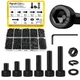 Fgruh 1200PCS M2 Screws with Nuts 1200pcs, Black-Hex Socket Head Cap 