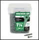 Backer On Drywall Screws 1 1/4 Inch SAE Driver Bit Flat Head 750 Pack