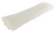 Zip Ties 14 Inch White Clear 100 Pack 120lb Heavy Duty Nylon Cable Wire Wrap