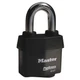MASTER LOCK 6127KA Keyed Padlock, 7/8 in,Rectangle,Black 6T409