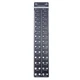 MOCW 28 Size Nut and Bolt Identification Tool Ruler, Black 