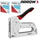 Arrow T55BL Staple Gun Kit Heavy Duty Stapler 3750PCS T50 1/4" 3/8" 1/2" Staples