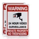 Sheenwang 2-Pack Private 10x7 inches, Bright Red, Matte Black and Metal White