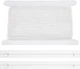BENECREAT 21.8 Yards Clear Curtain Tape with Roman Rings, Nylon 
