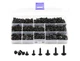 LBY 900pcs M2.3 M2.6 M3 Truss Head Self Tapping Screws Wafer Head Screws Pan ...