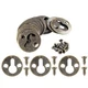 Piutouyar 48Pcs Round Keyhole Hangers, Picture Bronze 