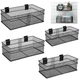 Barydat 4 Pcs Slatwall Basket Set Ventilated Metal Slatwall Basket Hanging Wi...
