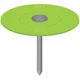 Stinger 0135091 Cap Nail, 1-1/2 in L, Flat Head, 12 ga, Plastic/Steel, 2000/PAIL