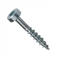 BIG HORN 12608 Wood Screw, #7, 1 in, Stainless Steel Pan Head Square Drive