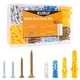 KURUI Wall Anchors Kit for Hanging Wall Art Decor, 160Pcs Drywall Anchors Ass...