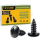 SVLING #4 x 1/4" Pan Head Wood Screws, 500PCS Pan Head Self Tapping Sheet Met...