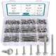 SATANTECH #8#10#14 Self Drilling Screws Assortment Kit,410 Stainless Steel Se...