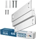 French Cleat Hanger Heavy Duty - 6 Inch Aluminum Z Clips (3 Pairs) - Mirror Hang