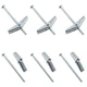 10Pcs 3/16 x 3 Inch Round Head Toggle Bolt and Wing Nut, Metal Toggle Bolts H...