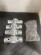 (4-Pk) Chain Link Fence Line Rail / Boulevard Brace Clamps 6-1/4" X 2-3/8&rdquo;