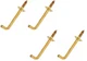 4 Pcs Shoulder Hooks 1-1/2" (38mm) Solid Brass STANLEY 75-8540