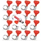 16pcs Stainless Steel Beer Keg Hose Clamp 1016mm Adjustable D Coupler Co2 Regula