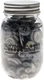 Buttons Galore Button Mason Jars-Smokey Greys