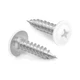 MewuDecor #8 x 3/4" Truss Head Fast Self Tapping Screws, x 3/4", White 