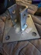 Square Diagonal Post Base 1-5/8" for Unistrut Channel Hot Dip Galvanized 4774G