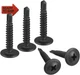 Uxcell Phillips Head Self Tapping Screws, #8 X 1" Carbon Steel Self Drilling Sh
