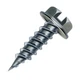 Sheet Metal Screw, #8 x 1-1/2 in, Plain Steel Flange Hex Head External Hex