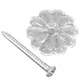 NEW UNITED STATES D-140B  (24) CLEAR MOBILE HOME PLASTIC ROSETTE BUTTONS 6970115