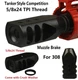 All Steel Low Concussion 5/8x24 TPI Tanker Muzzle Brake Compensator For 308 .308