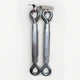2-National Hardware N221-762 Zinc-Plated Eye & Eye Turnbuckle 3/8 x 10-1/2 in.