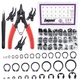 Swpeet 312Pcs 4 in 1 Snap Ring Pliers with Alloy Steel M4-M28mm C-clip... 