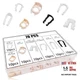 70PCS Fuel Line Clips 7 Sizes Fuel Line Connector Injector Clips Repair 70pcs