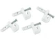 4 PACK Closetmaid Closet Wire Shelf Wall Clips Anchors Pins For Drywall 