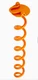 Vortex ANCFS16-ORG 16" Folding Ring Spiral Anchor Landscape Stake Orange Finish