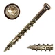 8 x 1-5/8" Star Drive Yellow Zinc SaberDrive&reg; Trim Screws