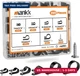 mankk 222PCS Cable Clips Wire Clips Assortment Kit Nylon Plastic R-Type Cable Cl