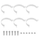 6-Pack 2-3/8 Inch Galvanized Steel Brace Bands Chain Link Fence Parts
