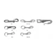 CAMPBELL T7601201 3/8" Malleable Iron Steel Snap Hook 4" Opening