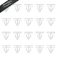 20PCS Rocker Panel Moulding Rivets Clips, White Nylon Side Skirt 20PCS, 