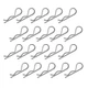 20Pcs Cotter Pins R Clips Hardware Pins, Heavy Duty Zinc Plated Cotter Pin Ha...