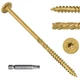 FMhotu 8 Inch Heavy-Duty Outdoor Deck Screws, 50Pcs Star Drive Decking Wood S...