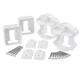Fiberon Stair Rail Hardware Kit Brackets Fastener Exterior Plastic Classic White