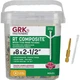 GRK RT #8 x 2-1/2 In. Star Drive White Composite Screw (505-Count) 16630 GRK