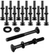 1/2 in. x 5 in. Carriage Bolt Kit includes 12 Bolts, 12 Washers, 12 Nuts, 12 Cap