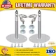 Stainless Steel Mount Hood Pins Plate Bonnet Lock Kit Universal Racing Style US