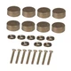 8PCS Decorative Caps Cover Nails Copper Mirror Screws Sign Holder 12mm