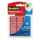 Scotch Restickable Tabs, 1 x 1 Inches, 18 Squares, 4-PACK